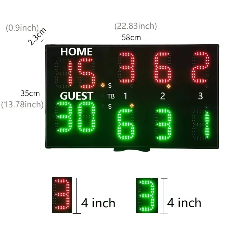 ป้ายบอกคะแนนอิเล็กทรอนิกส์ LED - Scoreboard Digital บทวิจารณ์และราคา