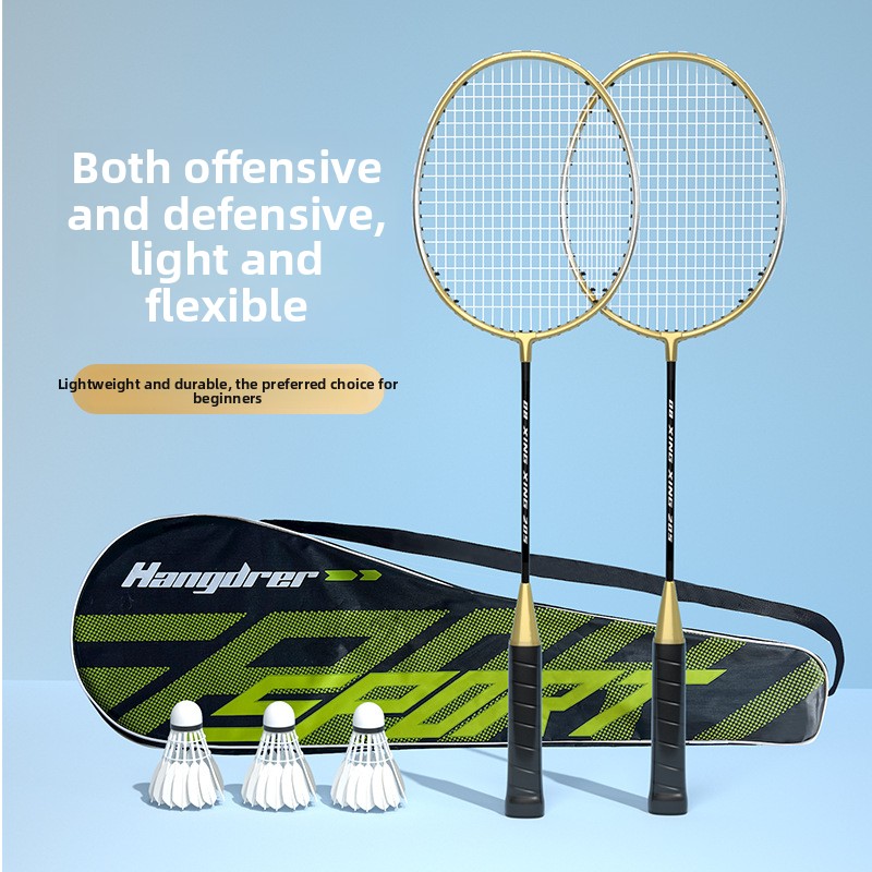 ชุดไม้แบดมินตัน โลหะผสมเหล็ก ท - Badminton Racket Carbon บทวิจารณ์และราคา