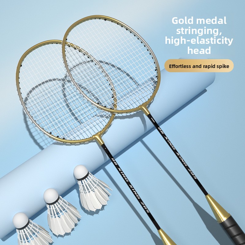 ชุดไม้แบดมินตัน โลหะผสมเหล็ก ท - Badminton Racket Carbon บทวิจารณ์และราคา