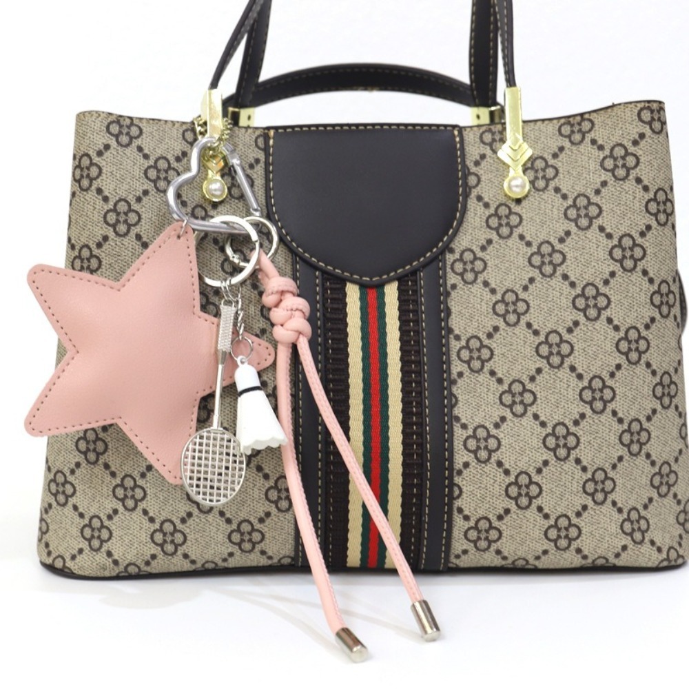 พวงกุญแจหนังเทียมรูปดาว DIY สำ - Badminton Bag บทวิจารณ์และราคา